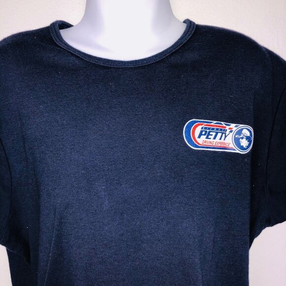 Vintage Y2K Richard Petty Blue Babydoll T-Shirt Richard Petty Nascar Racing USA - Picture 5 of 8